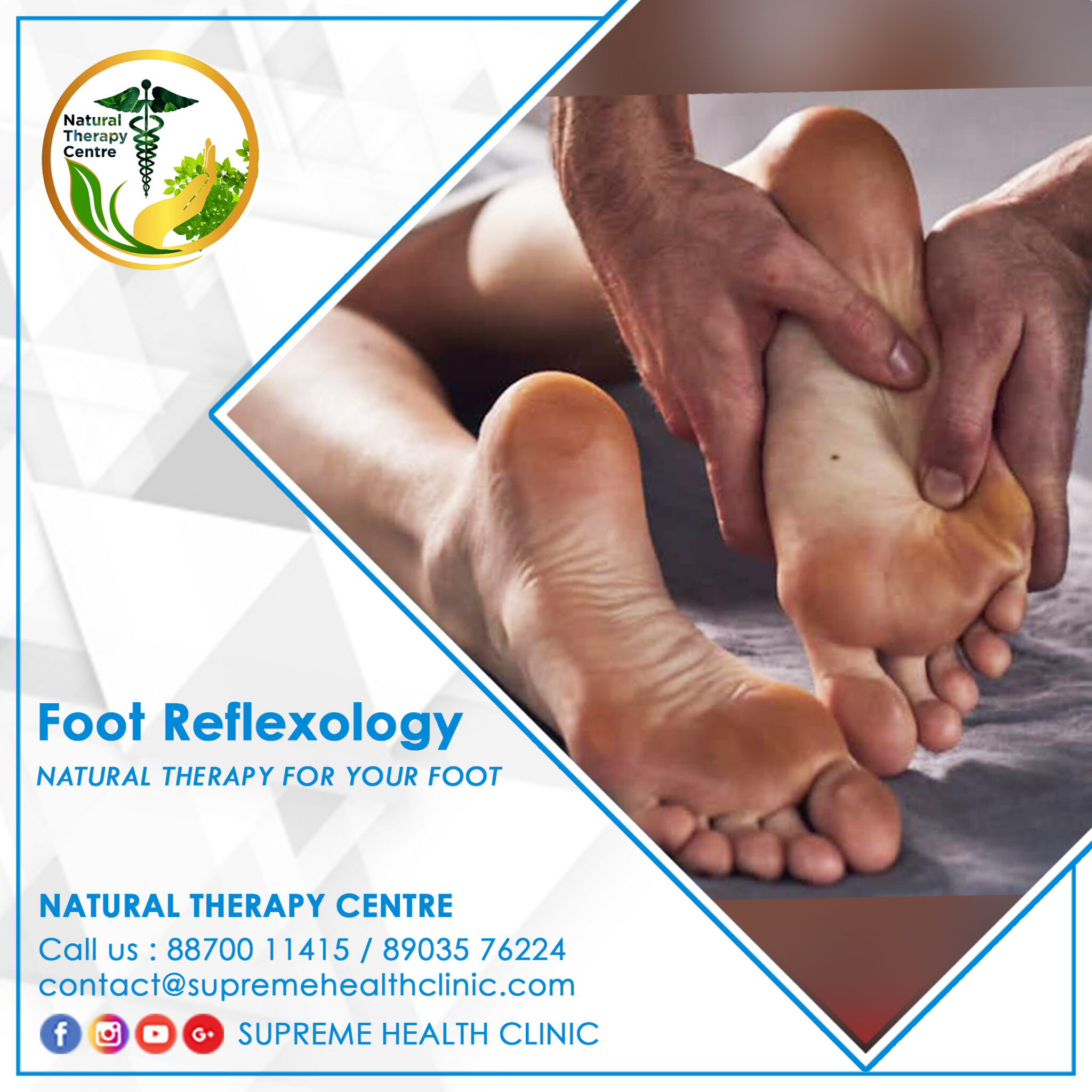 Foot Reflexology in Madurai Supreme Health Clinic